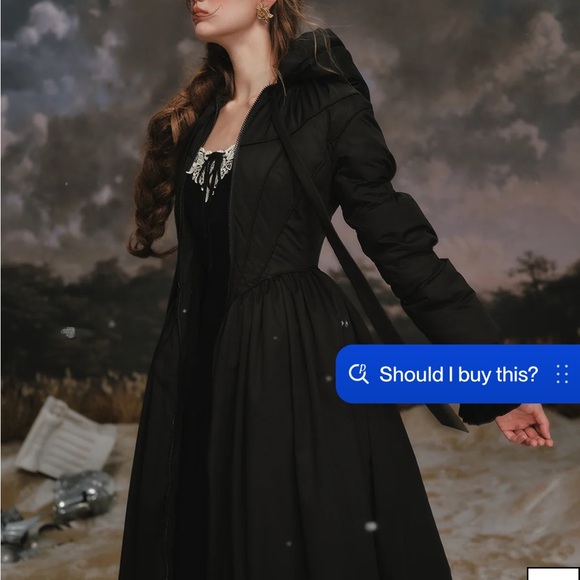 NWT Lacemade Elegant Black Women's coat - Picture 5 of 8